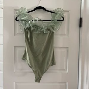 Sage green intimately by free people bodysuit, new with tags
